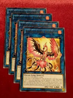 Yu-Gi-Oh! (x4 ) Knightmare Phoenix GEIM-EN051 Rare 1st Edition - Unplayed Mint+ - Image 1
