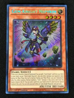 Yugioh Gem-knight Nepyrim BLMM-EN021 1st Secret (NM) - Image 1