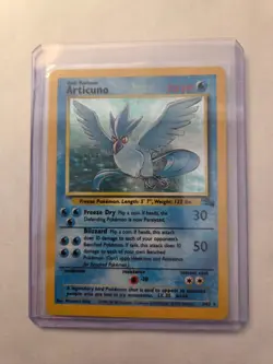 Pokemon TCG Articuno Fossil Holo Unlimited Rare Card 2/62 LP-NM - Image 1