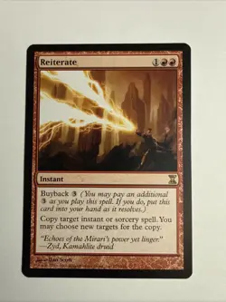 MTG magic cards 1x Reiterate Time Spiral Light Play, English - Image 1