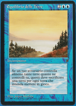 Land Equilibrium Legends (ITALIAN) NM (Reserved List MTG Card) (507797) ABUGames - Image 1