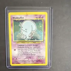 Pokemon TCG Wobbuffet Neo Discovery 16/75 Holo Unlimited Rare Card - Image 1