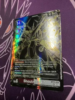 Shoutmon "X7" Rise of Digimon Alternate Art SR BT11-019 NM Digimon Card Game - Image 2