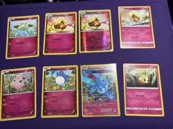 Pokemon TCG Fairy lot of 8 cards! Azumarill, Whimsicott, Cutiefly, Marill, etc! - Image 1