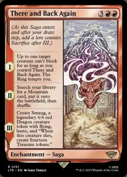 There and Back Again - Foil Light Play, English Magic the Gathering MTG The Lord - Image 1