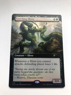 Mtg Secret Lair Basal Sliver Borderless FOIL NM - Image 1