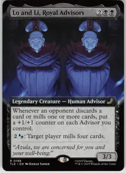 MTG Lo and Li, Royal Advisors (Extended Art) Normal NM Avatar The Last Airbender - Image 1