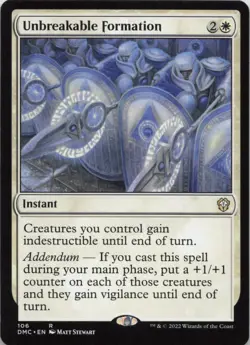 Unbreakable Formation R Commander: Dominaria United 106 LP-NM - Image 1