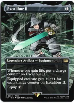 Excalibur II (Borderless) R FINAL FANTASY 352 NM - Image 1