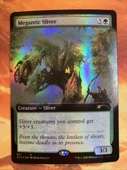 MTG Foil Extended Art Megantic Sliver Secret Lair Drop Series Near-Mint Rare!! - Image 1