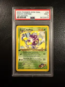 Pokemon Gym Challenge #48 - Koga's Koffing - MINT - 1st Edition - PSA 9! - Image 1