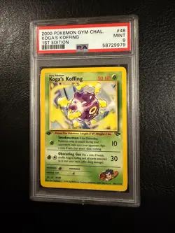 Pokemon Gym Challenge #48 - Koga's Koffing - MINT - 1st Edition - PSA 9! - Image 2