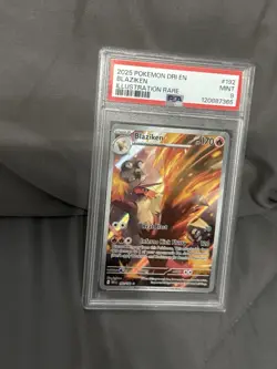 2025 POKEMON DRI EN-DESTINED RIVALS ILLUSTRATION RARE #192 BLAZIKEN PSA 9 TCG - Image 2