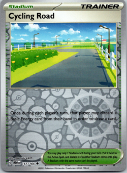 Pokemon TCG Cycling Road 157/165 Uncommon Reverse Holo Scarlet & Violet 151 MEW - Image 1