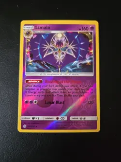 Lunala [Reverse Holo] #102 Pokemon Cosmic Eclipse LP - Image 1