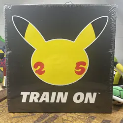 Pokemon 25th Anniversary Train On Store Promo Marketing Kit Rare HTF Exclusive!! - Image 1