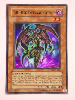Yugioh- 1X Evil Hero Infernal Prodigy - Super Rare - Unlimited - DP06-EN008 - LP - Image 1