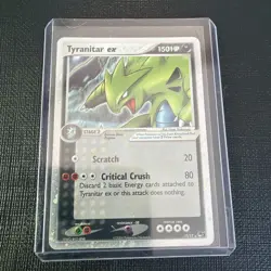 Pokemon TCG Tyranitar EX, Pop Series 1 Ultra Rare Holo Card #17/17: NM- - Image 1