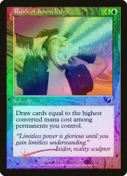 Rush of Knowledge FOIL Scourge NM Blue Common MAGIC GATHERING CARD ABUGames - Image 1