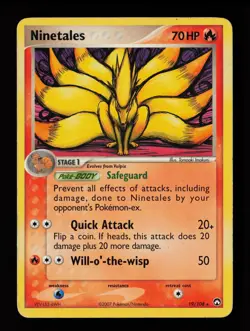 Ninetales 19/108 Rare Power Keepers Pokemon Card - Image 1