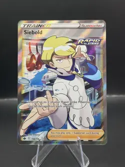 Siebold Full Art NM 198/198 SWSH06: Chilling Reign Pokemon Card - Image 1