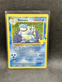 Pokemon TCG Blastoise Holo Rare Card 2/102 Celebrations 25th Anniversary Edition - Image 1