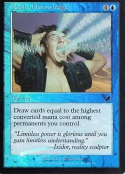 Rush of Knowledge FOIL Scourge MtG LP - Image 1