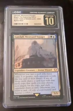 Gandalf, Westward Voyager Lord of the Rings MtG CGC PRISTINE 10 #6 - Image 1