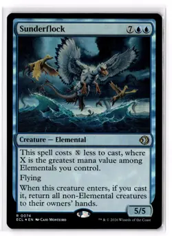 Sunderflock 74 Lorwyn Eclipsed Foil NM - Image 1