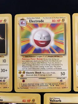 Pokemon TCG Unlimited Base Set 5 Card Lightning Energy LP NM No Holos - Image 3