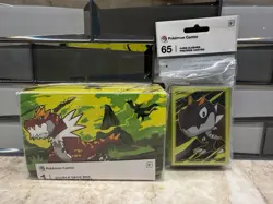 Pokemon Center Tyrantrum and Tyrunt Double Deck Box 65 Card Sleeves Bundle - Image 1