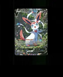 FAN-ART READ DESCRIPTION BELOW HOLO Sylveon Card Sylveon Pokemon Card p1 - Image 1