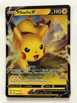 Pokemon TCG Pikachu V Vivid Voltage 043/185 Holo Ultra Rare excellent - Image 1
