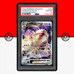 Pokemon PSA 10 Deoxys VSTAR SAR 223/172 s12a VSTAR Universe Japanese - Image 1
