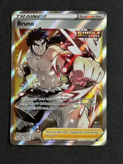 Bruno 158/163 Full Art Trainer Battle Styles Pokemon TCG NM/MINT - Image 1