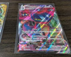 Pokemon TCG VMAX Full Art Rare Holo Lot of 2, Morpeko and Dragapult, Near Mint - Image 4