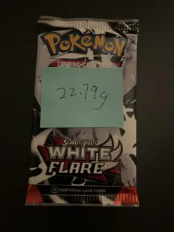 Very Heavy! 22.79g Pokemon TCG SV10.5 White Flare Booster Pack Sealed! - Image 3