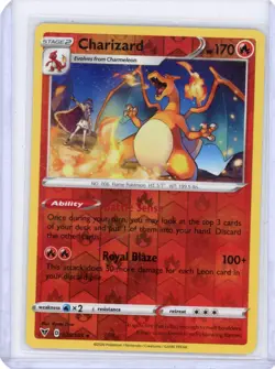 Charizard SWSH04: Vivid Voltage Rare Reverse Holo 025/185 Pokemon - Image 1
