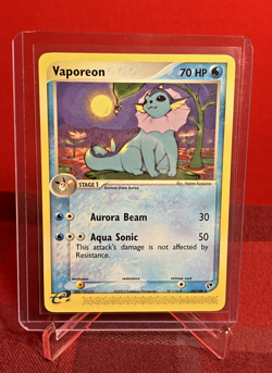 Vaporeon 25/100 EX Sandstorm Rare Pokemon TCG 2003 LP - Image 4