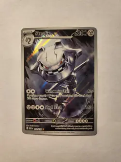 POKEMON Steelix 150/132 Me01: Mega Evolution Holo Rare Full Art - Image 1
