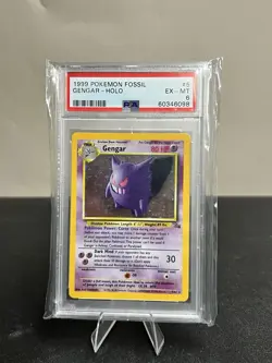 Pokemon Gengar Holo Rare 5/62 Fossil 1999 PSA - Image 1