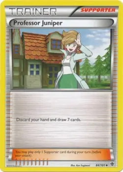 Pokemon - Professor Juniper - 84/101 - Uncommon - Plasma Blast - NM - Image 1