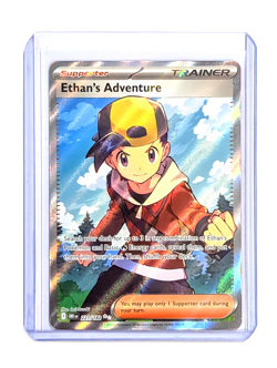 Ethan's Adventure 221/182 Ultra Rare Full Art Destined Rivals DRI POKEMON TCG EN - Image 3