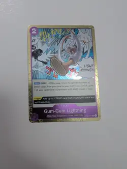 One Piece - Gum-Gum Lightning (Reprint Foil) - PRB-02 NM/M Condition - Image 1
