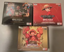One Piece Booster Box Lot: OP-13, OP-09, PRB-01 - Image 1