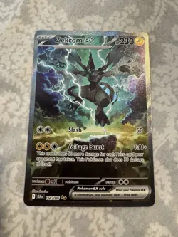 Pokemon TCG Zekrom EX Black Bolt Special Illustration Rare Card #166/086 SV - Image 1