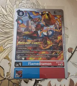 Digimon Card Game Flamedramon Release Foil BT21-035 - Image 1