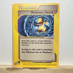 Pokemon TCG Aquapolis 141/147 Weakness Guard Trainer Card NM Bubble Charmander - Image 1