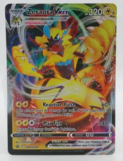 Pokemon Card Zeraora VMAX SWSH264 Black Star Promo - Image 1