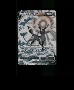 FAN-ART READ DESCRIPTION BELOW HOLO Umbreon Card Umbreon Pokemon Card p1 - Image 1